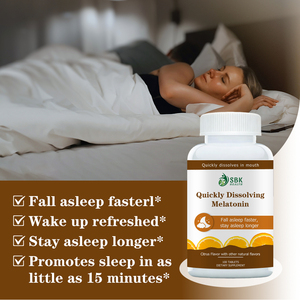 High Quality Quickly Dissolving Melatonin Tablets with Melatonin Wake Up Refreshed Promotes Sleep <b>Supplement</b> - Product Image 6