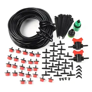 60m DIY Automatic Drip Irrigation System Garden Irrigation Agricultural Irrigation water adjusted