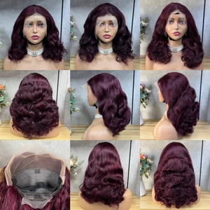 Perruque en cheveux humains bouclés rebondissants à 250 % de densité, perruque frontale en dentelle HD transparente 13x4, couleur naturelle, pour femmes - Product Image 6