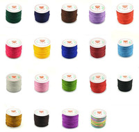 Fil de cordon en Nylon | 50 pièces, 45 mètres, 0.8mm, cordon à nœud chinois macramé tressé, perle, artisanat bricolage, bijoux