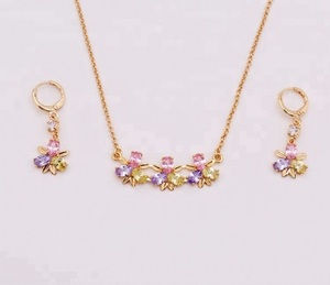 Signature Collection Top Selling 18K Gold Plated Jewelry Set Signature 2026 Design Necklace & Earrings NonTarnish Copper Alloy - Product Image 4