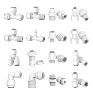 Nhanh chóng phù hợp RO hệ thống lọc nước TEE Loại kết nối nhanh chóng kết nối ống nước Phụ kiện 4 cách van nước nhựa RV - Product Image 5