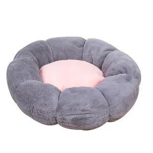 Popular China Cute Modern Round Designer Cotton Cheap Pet Bed Supplies Dog Bed