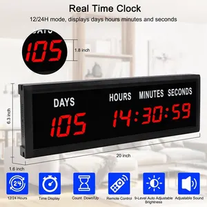 Relógio digital de contagem regressiva, temporizador eletrônico de 999 dias