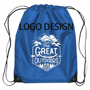 Sac à dos à cordon de serrage en gros avec logo, sac de sport unisexe, sac de gym, sacs imprimés, sac à dos à cordon de serrage personnalisé en polyester <span class=keywords><strong>pas</strong></span> <span class=keywords><strong>cher</strong></span> - Product Image 1