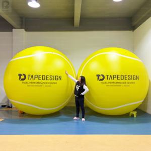 Pelota de Tenis Inflable Gigante de 3 Metros con Luces LED, Color/Logotipo Personalizado, Pelota de Pádel para Decoración de Eventos Deportivos/Promoción/Club - Product Image 3