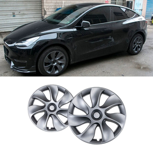 Anillo protector de borde de rueda para Tesla Model Y, cubierta de protección de cubo de rueda, accesorios exteriores para coche, kit de carrocería - Product Image 1