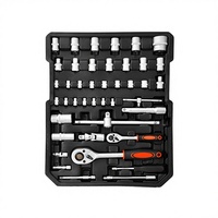 Kit d'outils de 399 pièces avec jeu de clés à douilles et clés à molette de 9 pièces pour la réparation de roues de voitures et de vélos