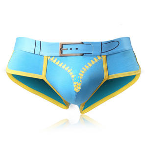 Nuovi Boxer da <span class=keywords><strong>Uomo</strong></span> 2017 in Cotone a Vita Media, Traspiranti con Tasca con Cerniera, <span class=keywords><strong>Slip</strong></span> Trasparenti Tinta Unita con Stampa Ghiaccio - Product Image 1