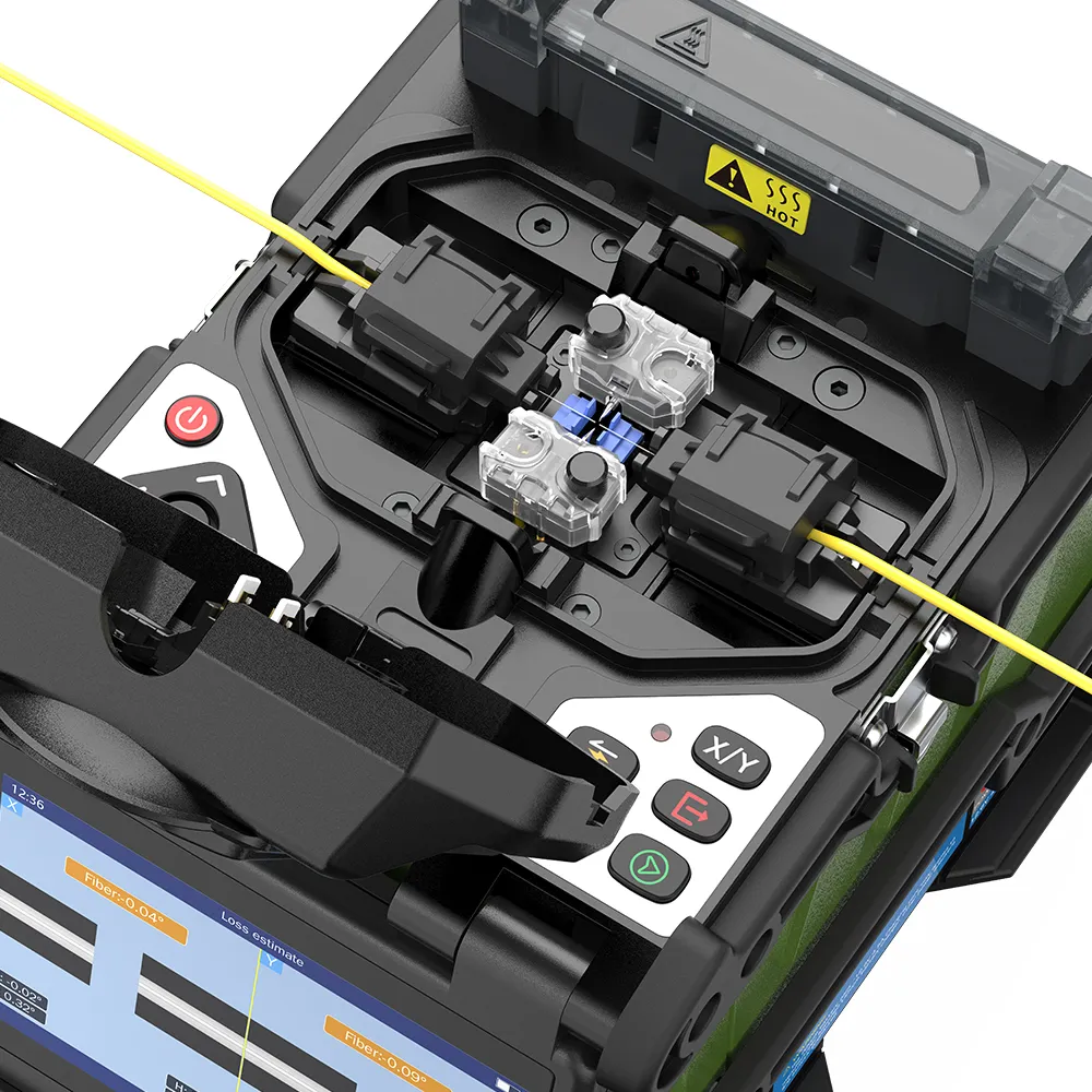 Komshine pasokan pabrik serat optik Splicer fusi EX39 mesin sambungan serat Fttx genggam mini FX 39 fensionadora De Fibra
