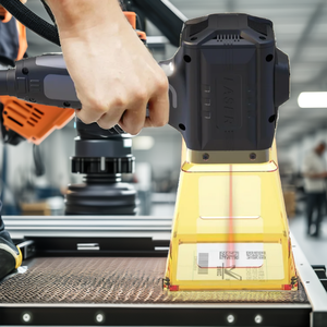 Machine de gravure et de marquage <span class=keywords><strong>laser</strong></span> fibre métallique portable et puissante 50W pour logos de pneus, numéros VIN et gravure sur métal - Product Image 1