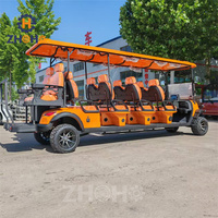 Chariot de golf électrique de Noël pour 10 personnes Street-Legal pour les voyages en ville Chariot de golf touristique électrique au lithium à vendre