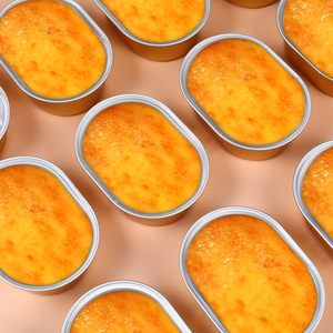 Baking Mold Take Away Food Package Gold Color Smooth Wall Disposable Aluminum <b>Foil</b> <b>Containers</b> with Lids - Product Image 3