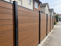 Clôture de jardin extérieure en WPC à haute confidentialité, facile à assembler, vente en gros, facile à installer, clôture en composite bois-plastique