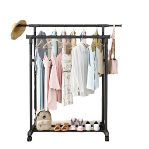 Clothes Rack With Shoe <b>Shelf</b> And Storage <b>Box</b> For Home Use Standing Type Rectangle Shape - Product Image 5