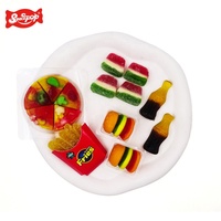 New Arrival Kids' Fruity Shaped Soft Candy Includes Hamburger French Fries Pizza Blister Packed French Fries All One Sweet