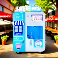 Machine à vendre des fleurs de sucre entièrement automatique Caiyunjuan pour parcs d'attractions, machine à barbe à papa commerciale avec SDK