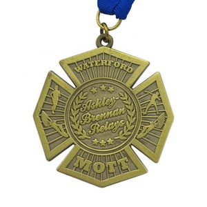 Medallas Deportivas de Oro Personalizadas para Maratón y Triatlón, Estilo Antiguo, con Logotipo Personalizado - Product Image 5