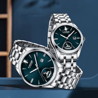 Reloj de Cuarzo de Lujo Miyota GM12 con Logotipo Personalizado OEM para Pareja, 40MM, Dorado, Acero Inoxidable 316L, Reloj de Pulsera Ejecutivo con Cristal de Zafiro