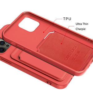 Funda trasera <span class=keywords><strong>para</strong></span> teléfono móvil de silicona con bolsillo <span class=keywords><strong>para</strong></span> tarjeta integrado de TPU suave, funda deslizante con ranura <span class=keywords><strong>para</strong></span> tarjeta de 6,1 pulgadas, tarjetero <span class=keywords><strong>para</strong></span> <span class=keywords><strong>iPhone</strong></span> 15 - Product Image 3