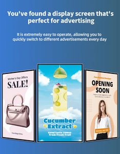 จอแสดงผลดิจิทัล LCD ความละเอียดสูงบางเฉียบ ขนาด 49/55/65 นิ้ว แบบติดผนัง สำหรับโฆษณา - Product Image 2