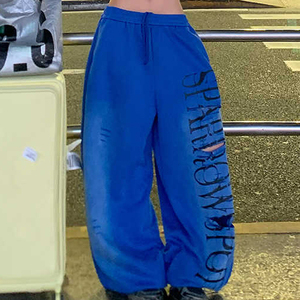 <span class=keywords><strong>Pantaloni</strong></span> Streetwear Personalizzati Kaleo per Donne, <span class=keywords><strong>Pantaloni</strong></span> Larghi <span class=keywords><strong>con</strong></span> <span class=keywords><strong>Elastico</strong></span> e Coulisse, <span class=keywords><strong>Pantaloni</strong></span> Baggy a Gamba Dritta - Product Image 3