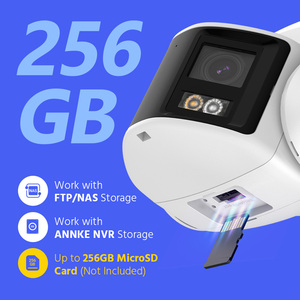 กล้องวงจรปิด ANNKE FCD800 4K 8MP PoE IP แบบเลนส์คู่ มุมมองพาโนรามา พร้อมไฟไฮบริดอัจฉริยะ AI เสียงสองทาง ช่องใส่การ์ด รองรับเครือข่าย - Product Image 2
