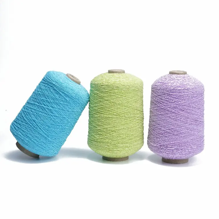YM Covering Rubber Yarn Elastic Threads Rubber Latex Yarn for Sock Machine