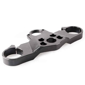 Chất lượng cao giá rẻ tùy chỉnh CNC các bộ phận công cắt/phay/quay/Anodized Xe Đạp/Xe Máy Ba Cây kẹp ngã ba - Product Image 3