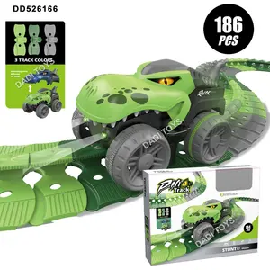 Nieuwe Collectie Animal Dinosaurus Racing Spoor Auto Speelgoed Dieren Elektrische Race Tracks Speelgoed Set