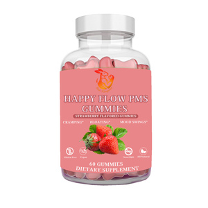 Custom Branded Happy Flow PMS Gummies with Cranberry Extract & Chasteberry Extract Promote Menstrual Comfort Female - Product Image 1