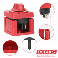 Interrupteur de déconnexion de batterie 300A 12V 24V, étanche, en plastique robuste, coupe-circuit de puissance, protégé contre l'allumage, pour usage industriel