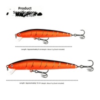 Leurre de pêche pour bar en eau salée, leurre dur en ABS 10cm/9g, minnow flottant en plastique pour la pêche en mer depuis bateau et en rivière/lac avec Jingzhu