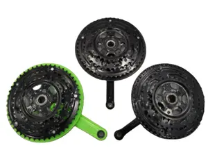 Good Quality Black 3s Bicycle Chain Wheel and Crank (9514) /Crank & Chain Wheel for All Size of Bike