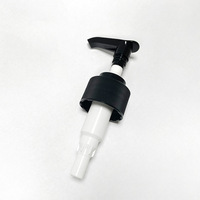 Tête de pompe filetée noire intégrée en gros pour fabricants, pompe à lotion en plastique pour bouteilles de désinfectant pour les mains, shampoing et après-shampoing