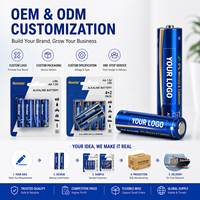 Pilas Alcalinas AA Ultra de 1.5V Baterías LR6 LR03 de 3000mAh Suministro al por Mayor de Fábrica OEM/ODM con Certificado CE KC