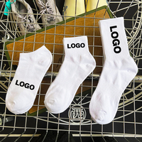 Haute Qualité À Faible Quantité Minimale De Commande Personnalisé Mode Chaussettes Hommes Chaussettes Logo Personnalisé Chaussettes