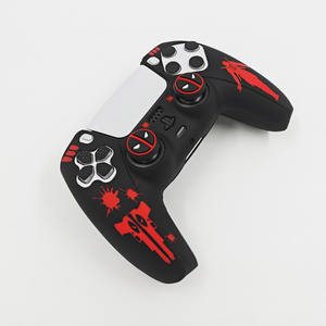 Wholesale <strong>Controller</strong> Skin Cover Anti-slip Silicone Protective Cover Case With 2 Pcs Thumb Grips for PS5 Wireless <strong>Controller</strong> - Product Image 4
