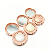 Palet Highlighter 6 Warna Pigmentasi Tinggi, Tekstur Halus, Vegan, Bebas Kekejaman, Rias Wajah