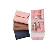 Coupe-ongles et kit de manucure pour bébé en acier inoxydable, lime à ongles, ciseaux à sourcils, boîte de nettoyage des ongles - Kit professionnel de pédicure et manucure