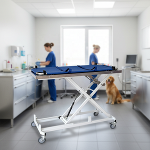Faltbare Edelstahl-Tierrettungstrage Veterinär-Notfalltransportwagen für Hunde, Katzen und Tierkliniken - Product Image 5