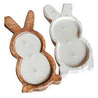 Velas Aromáticas de Madera con Forma de Conejo de Alta Calidad, Marca Privada, Cera de Soja y Coco, Decoración para el Hogar, Bodas y Fiestas, Vietnam