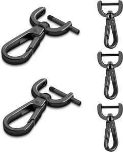 Coobigo Pack Inch Detachable Snap Hook Swivel Clasp Metal Swivel Lobster Claw Clasps For Paracord Lanyard <b>Purse</b> Strap Clips Exte - Product Image 1