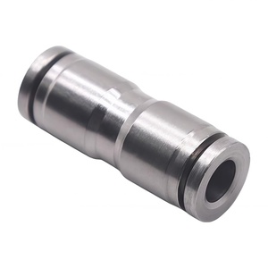 Conector Neumático Universal para Camiones de Alta Calidad, Conector Recto de PU y Acero Inoxidable 304 de Diámetro Igual, PU-4 - Product Image 1