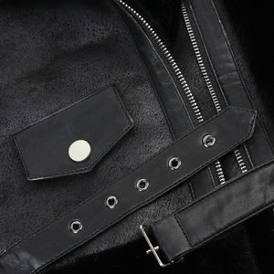 OFTBUY 2023 nuovo finto <span class=keywords><strong>visone</strong></span> bifacciale caldo corto cappotto di pelliccia di <span class=keywords><strong>visone</strong></span> artificiale per le donne giacca di pelle e pelliccia artificiale per le donne - Product Image 4