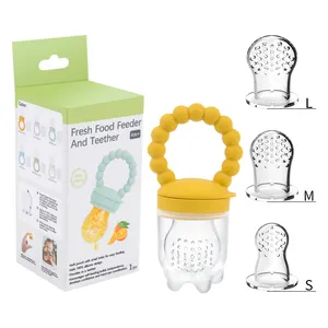 Chupeta de chupeta para bebês, chupeta de silicone para presente de dentição, chupeta personalizada sem Bpa para frutas e mamilos