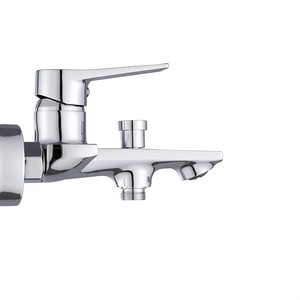 Vòi sen tắm nóng lạnh điều chỉnh nhiệt độ, tay cầm đơn, hình vuông, gắn tường, mạ crôm, kiểu hiện đại, mới, bề mặt bóng, chất liệu gốm sứ - Product Image 2