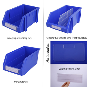 Boîte de rangement empilable pour pièces détachées, <span class=keywords><strong>prix</strong></span> d'usine, en plastique, multifonction, organisateur de bureau, rayonnages en plastique polygonaux - Product Image 3