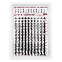 Kit de cils personnalisés DIY avec logo, grappes de cils Manga, cils effilés style féerique anime, cils inférieurs, fournisseur d'extensions de cils sous marque privée, en plastique