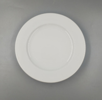 Hotel Geschirr Weißes Porzellan Runde Suppen gerichte Große Keramik Deep Dinner Teller für Restaurant